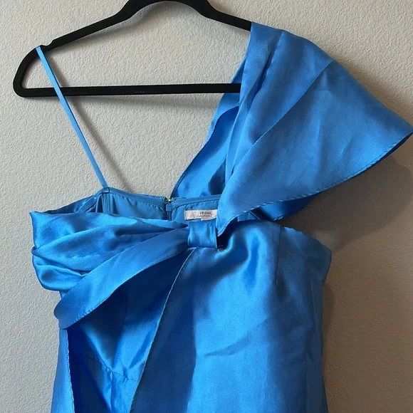 Hutch One Shoulder Blue Dress - Picture 3 of 11